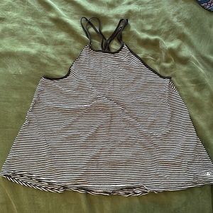 Black and white stripped tank top. Great for summer!